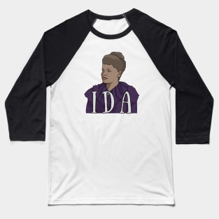 Ida B. Wells Portrait Baseball T-Shirt